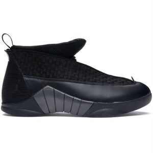 Jordan 15 Shoes Mens Size 13 Black & Varsity Red Mid Top Retro XV Sneakers